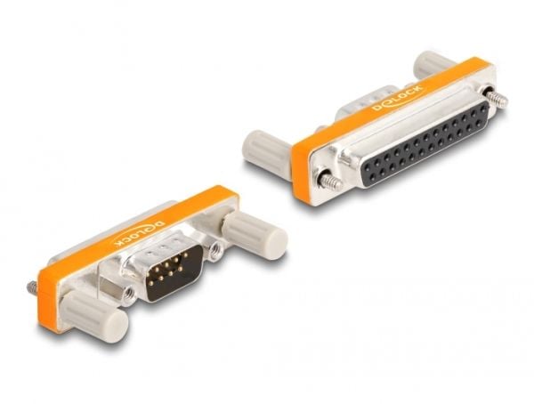 DeLOCK 66982, D-Sub 9 pin, D-Sub 25 pin, Oranssi, Hopea