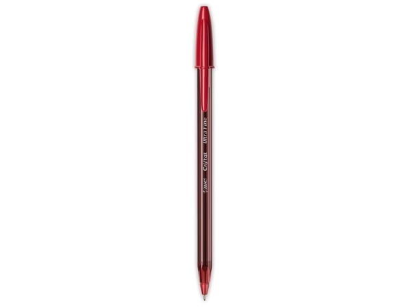 BIC Cristal Exact - Kulepenn - rød - 0.7 mm (en pakke 20)