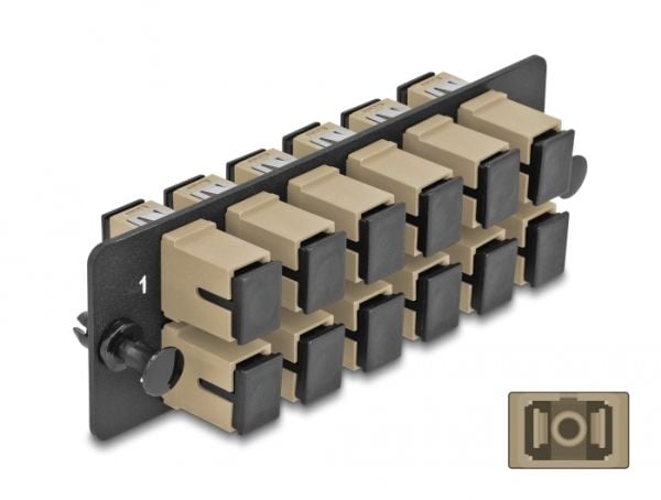 DeLOCK 66927, SC/SC, Beige, Lajittelu, Metalli, Muovi, 35 mm, 109 mm, 20 mm