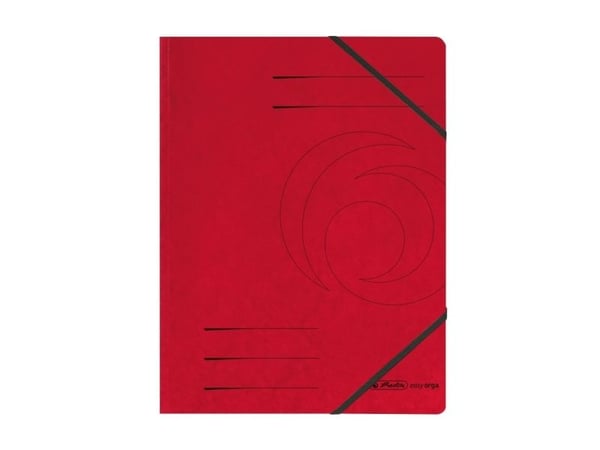 Herlitz 11387172, A4, Fotoark kartong, Rød, Elastisk bånd, 1 stykker, Forest Stewardship Council (FSC) Mix