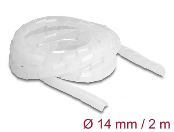 Delock - Spiralkabelhölje - 2 m - transparent