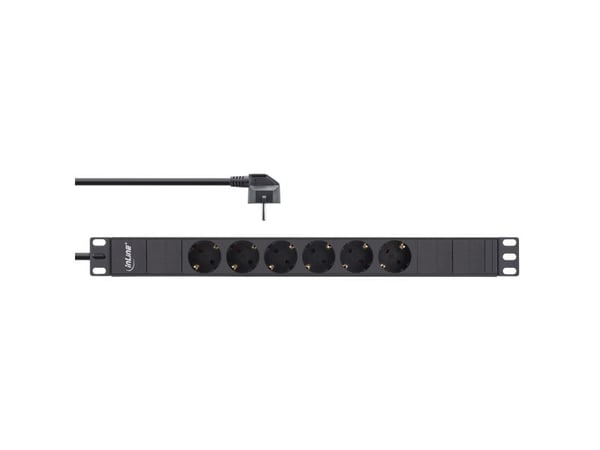 InLine 16415I, 6 AC-utganger, Type F, 230 V, 3680 W, 1,5 mm², Type F (Schuko)
