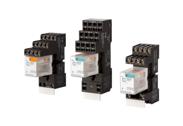 METZ CONNECT MC274-4W 24 V DC, läpinäkyvä, tila, 230 V, 1500 VA, 7 A, 21 x 27,4 x 35,5 mm