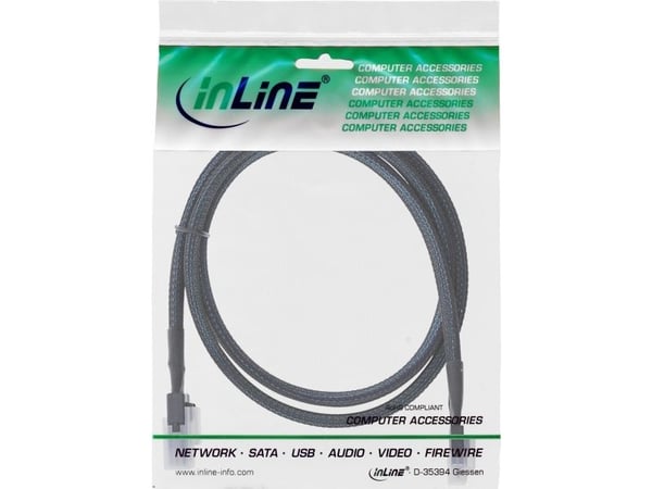 InLine 27645B, 1 m, SFF-8654 male, Mini SAS SFF-8087, Rett, Rett, Hankjønn/hunkjønn