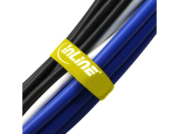 InLine 59945W, Irtirepäistävä johdinside, Keltainen, 300 mm, 20 mm, 10 kpl