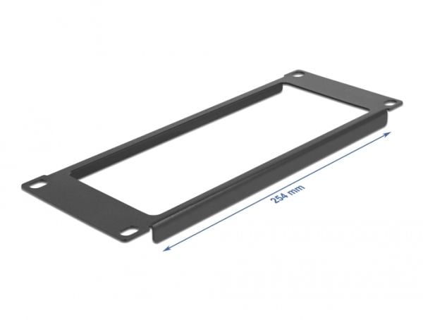Delock - Täckpanel - svart - 2U - 10"