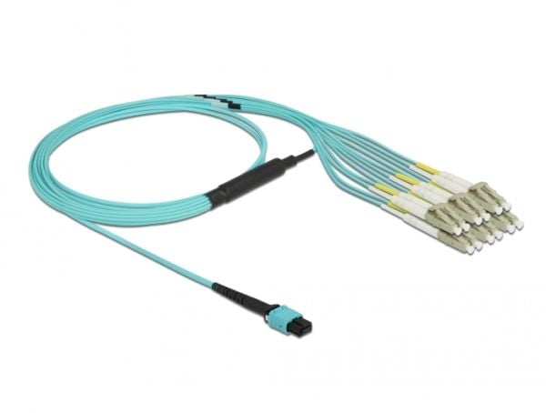 Delock - Utgangsforgreningskabel - MPO/UPC-multimodus (hunn) til LC/UPC-multimodus (hann) - 2 m - 3 mm - fiberoptisk - dupleks - 50 / 125 mikroner ...