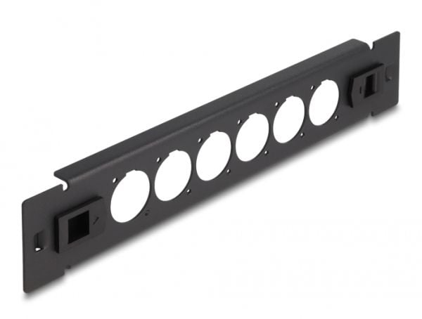 DeLOCK 66899, Patch panel, Musta, Metalli, 1U, Kiina, 25,4 cm (10")