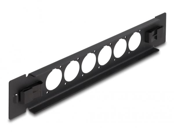 DeLOCK 66899, Patch panel, Musta, Metalli, 1U, Kiina, 25,4 cm (10")
