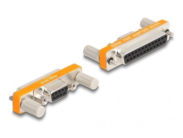 DeLOCK 66983, D-Sub 9 pin, D-Sub 25 pin, Oranssi, Hopea