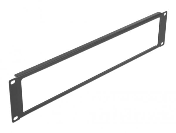 Delock - Täckpanel - svart - 2U - 19"