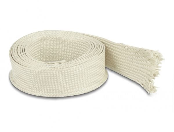 Delock - Flätad ärm - 2 m - vit