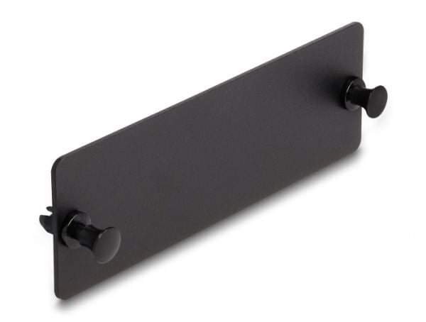 Delock - Fiberoptisk täckpanel - svart