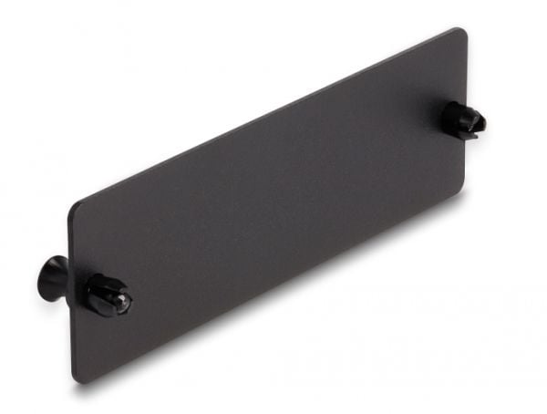 Delock - Fiberoptisk täckpanel - svart