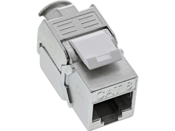 InLine 76202O, Flat, Metallisk, RJ-45, LSA, Hunkjønn, Hunkjønn