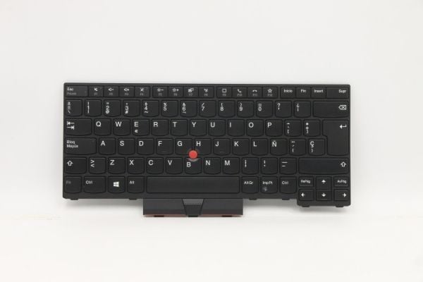 Lite-On - Erstatningstastatur for bærbar PC - med ClickPad, Trackpoint - QWERTY - Spansk - svart - for ThinkPad L14 Gen 1 20U1, 20U2, 20U5, 20U6