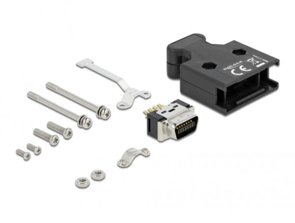 DeLOCK 66621, Cable boot, Musta, Muovi, MDR 14, 1 kpl, 29,5 mm