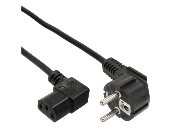 InLine B-16752A, 3 m, Virtapistoke tyyppi F, IEC C13
