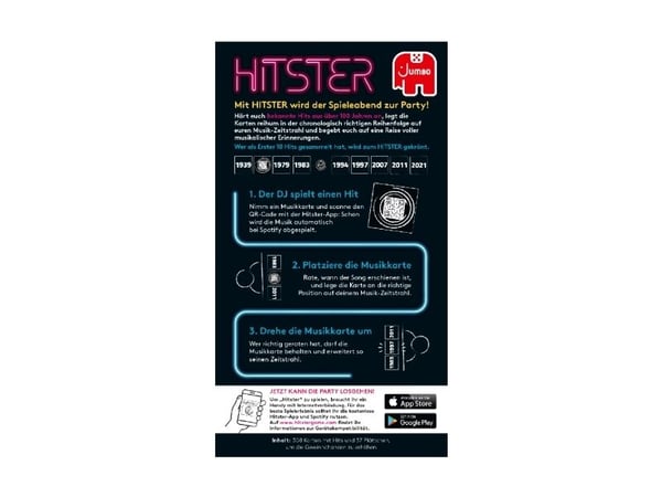 Jumbo Hitster DE, Korttipeli, Juhlat, 16 vuotta