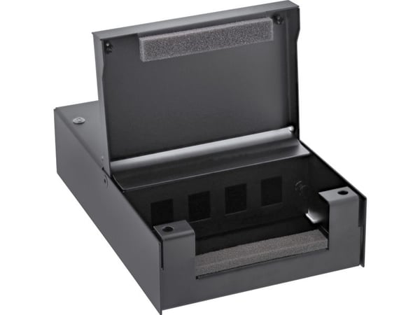 InLine 76202X, Kierretty johdinpari, RJ-45, Musta, 203 mm, 134 mm, 50 mm
