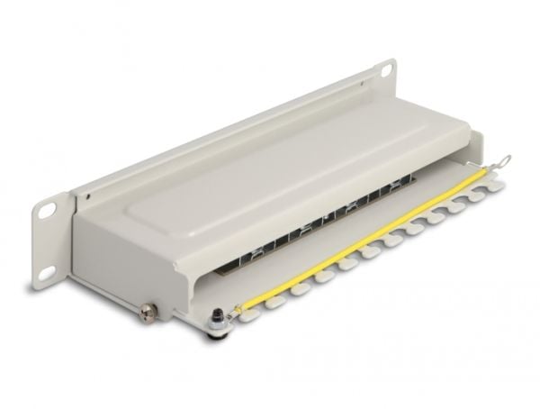 Delock - Koblingspanel - CAT 6a - RJ-45 X 8 - grå - 1U - 10"