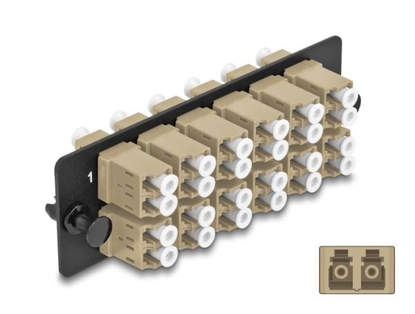 DeLOCK 66932, LC/LC, Beige, Musta, Monitila, Metalli, Muovi, 35 mm, 109 mm