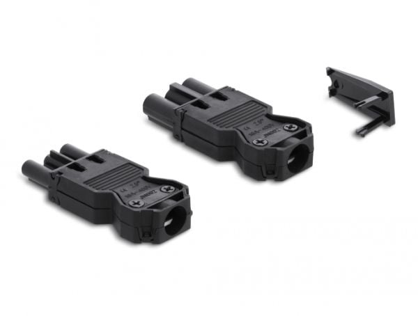 Delock - Strömkontaktsats - 250 V - 16 A - svart