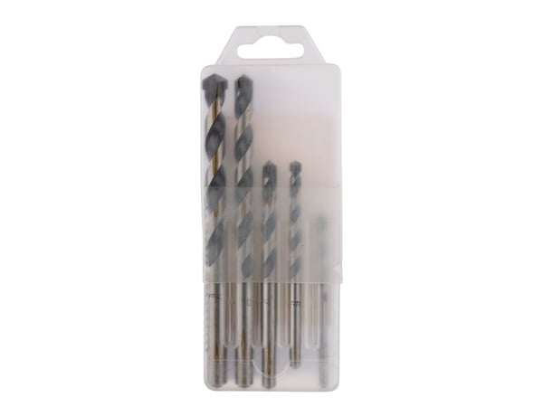Makita D-30477, Drill, Aluminium, Murstein, Flis, Tre, 5 stykker