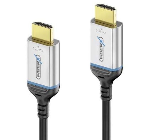 PureLink FiberX Series FX-I380 - Ultra High Speed - HDMI-kabel - HDMI hann til HDMI hann - 20 m - hybridkobber / fiberoptikk - svart - rund, 8 K 60...