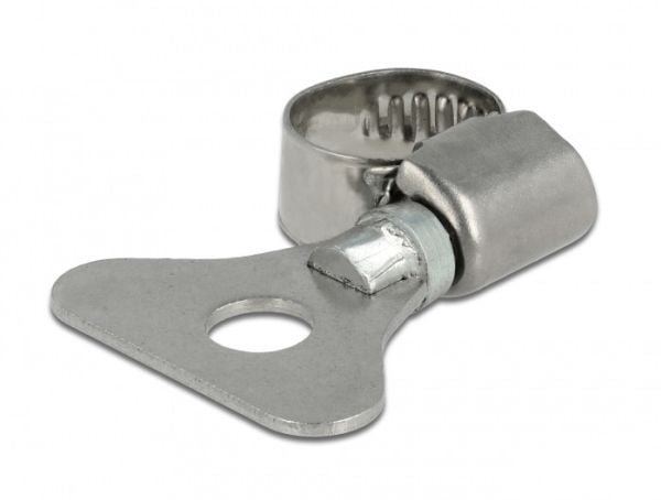 DeLOCK 19570, Butterfly clamp, Ruostumaton teräs, Metalli, Muovipussi, 8 mm, 1,2 cm