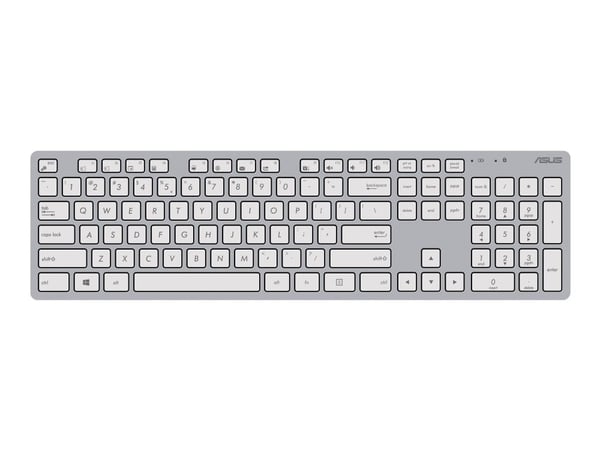 ASUS W5000 - Tastatur- og mussett - trådløs - 2.4 GHz - hvit