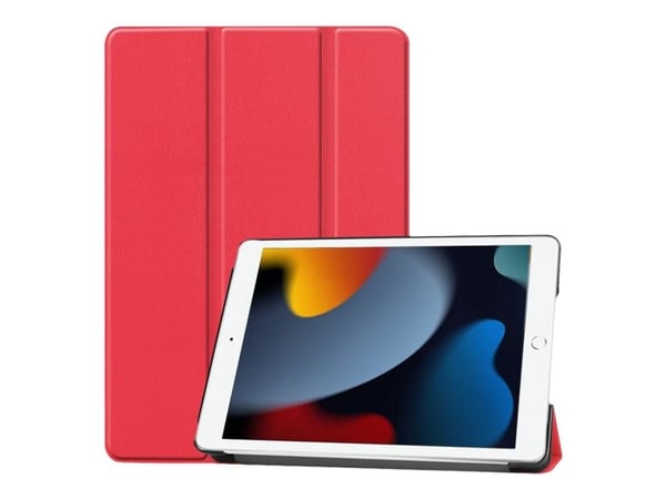 CoreParts - Lommebok for nettbrett - tripppelfoldet trinse - rød - 10.2" - for Apple 10.2-inch iPad (7. generasjon, 8. generasjon, 9. generasjon)