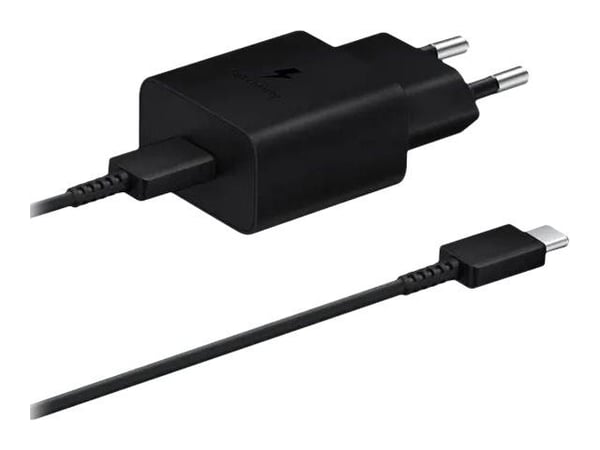 CoreParts - Strömadapter - 15 Watt - 3 A - PD 3.0, QC 3.0 (USB) - på kabel: USB-C - svart - med USB-C till USB-A-kabel