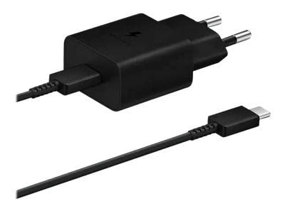 CoreParts - Strömadapter - 15 Watt - 3 A - PD 3.0, QC 3.0 (USB) - på kabel: USB-C - svart - med USB-C till USB-A-kabel