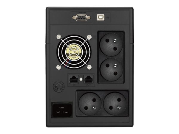 PowerWalker VI 3000 SCL FR - UPS - AC 230 V - 1800 watt - 3000 VA - 9 Ah - USB, RS-232 - utgangskontakter: 4