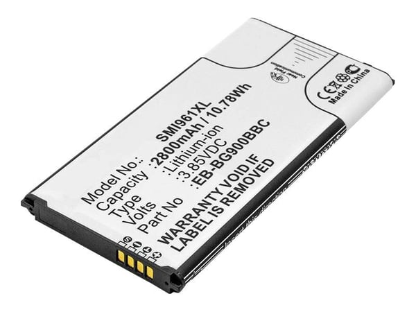 CoreParts - Batteri - Li-Ion - 2800 mAh - 10.64 Wh - for Samsung Galaxy S5, S5 Duos, S5 Sport