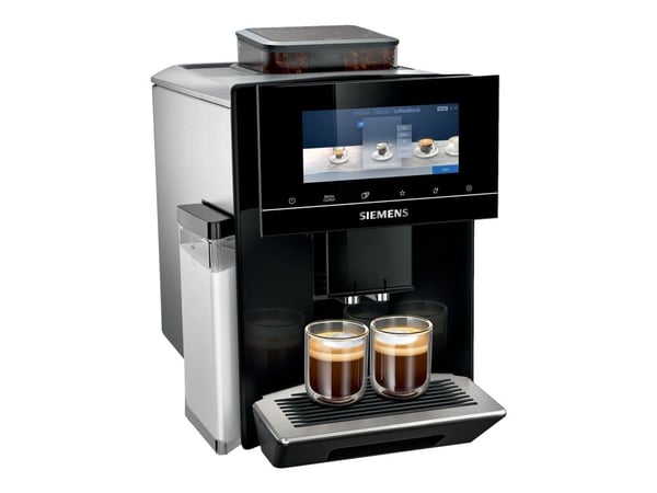 Siemens EQ900, Vakuumikahvinkeitin, 2,3 L, Kahvipavut, Sisäänrakennettu jauhin, 1500 W, Musta, Ruostumaton teräs