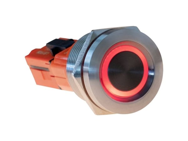 Joy-it Button22T-01 Button22T-01 Skifter Tastende Rød, Blå (Ø x L) 22 mm x 38 mm IP68, IK10 1 stk 1 stk