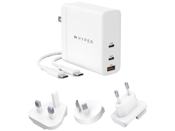 HYPER HJG140WW, Sisätila, AC, 2 m, Valkoinen