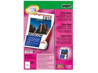 Sigel LP342, Hvit, A4, 200 stykker