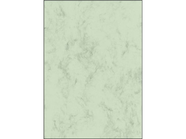 Sigel Design Paper DP263 - Pastellgrønn - A4 (210 x 297 mm) - 90 g/m² - 100 ark marmorert papir