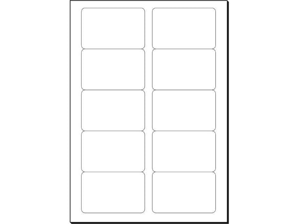 Sigel LP799 - Sterkt hvitt - 85 x 55 mm - 225 g/m² - 400 kort (40 ark x 10) visittkort