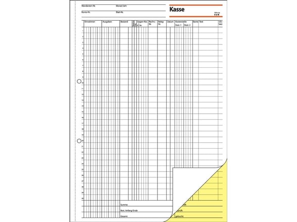 Sigel - Kassebok - 50 ark - A4 (210 x 297 mm) - dublett - karbonfri