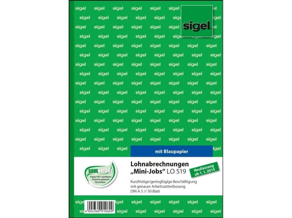 Sigel LO519, Valkoinen, A5, 50 arkkia