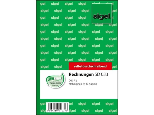 Sigel SD033, Vihreä, A6, 80 arkkia