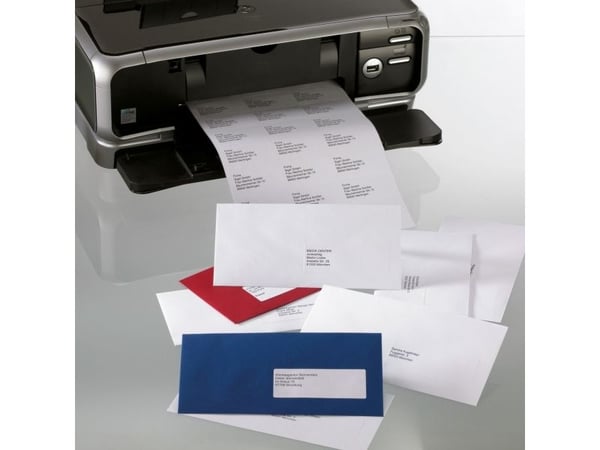Sigel LA322, Ikke-klebende etikett, Hvit, Universell, Avrundet rektangel, A4, 99.1 x 67.7 mm