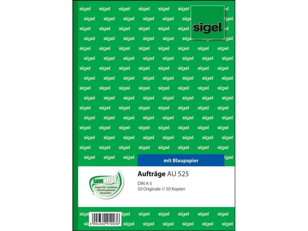 Sigel AU525, Sininen, Valkoinen, A5, 100 arkkia