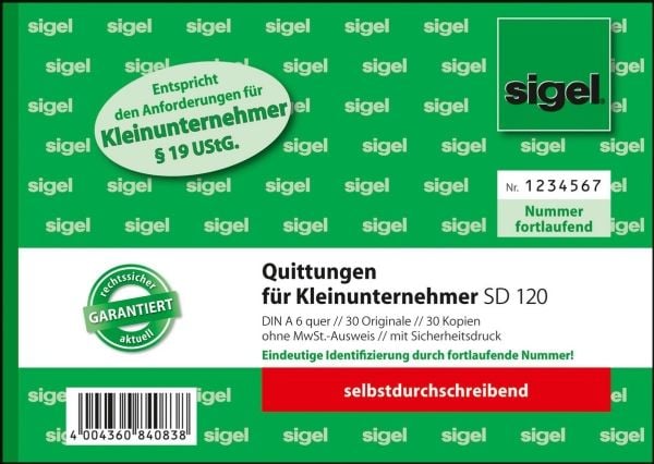 Sigel SD120, Hvit, Gult, A6, 60 ark