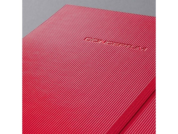 Sigel CONCEPTUM, Rød, A5, 194 ark, 80 g/m², Rute papir, Innbundet (hardcover)