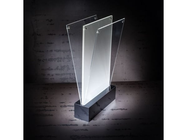 Sigel TA422, Bilderammesett, Akryl, Sort, Gjennomsiktig, 14,8 x 21 cm, Rektangulær, LED